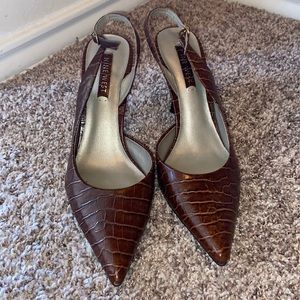 Snake print Nine West pumps